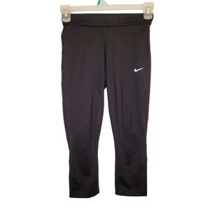 Nike dri-fit womens black running leggings athletic
